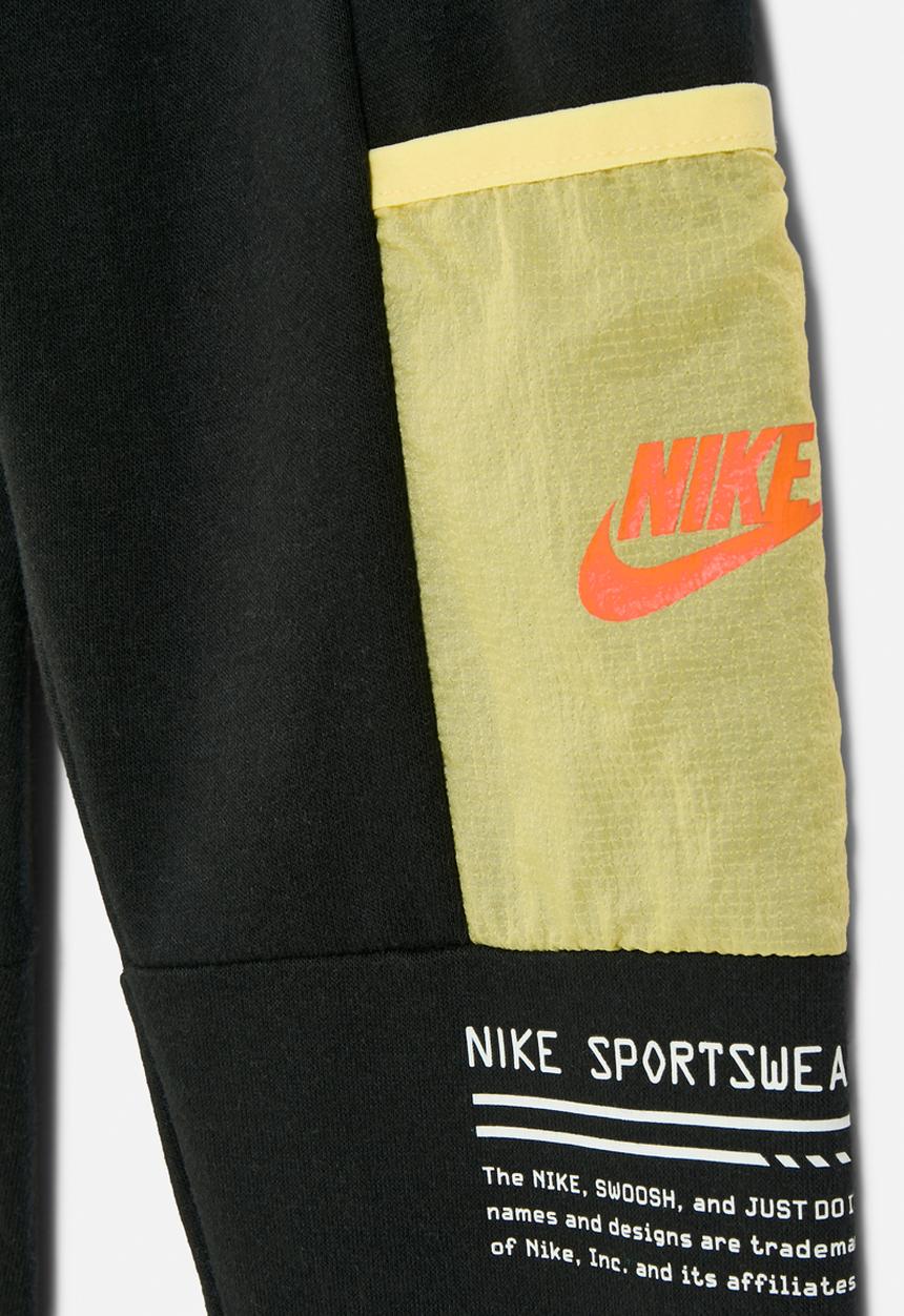 Nike - Nkb b nsw paint yf ft pant - black