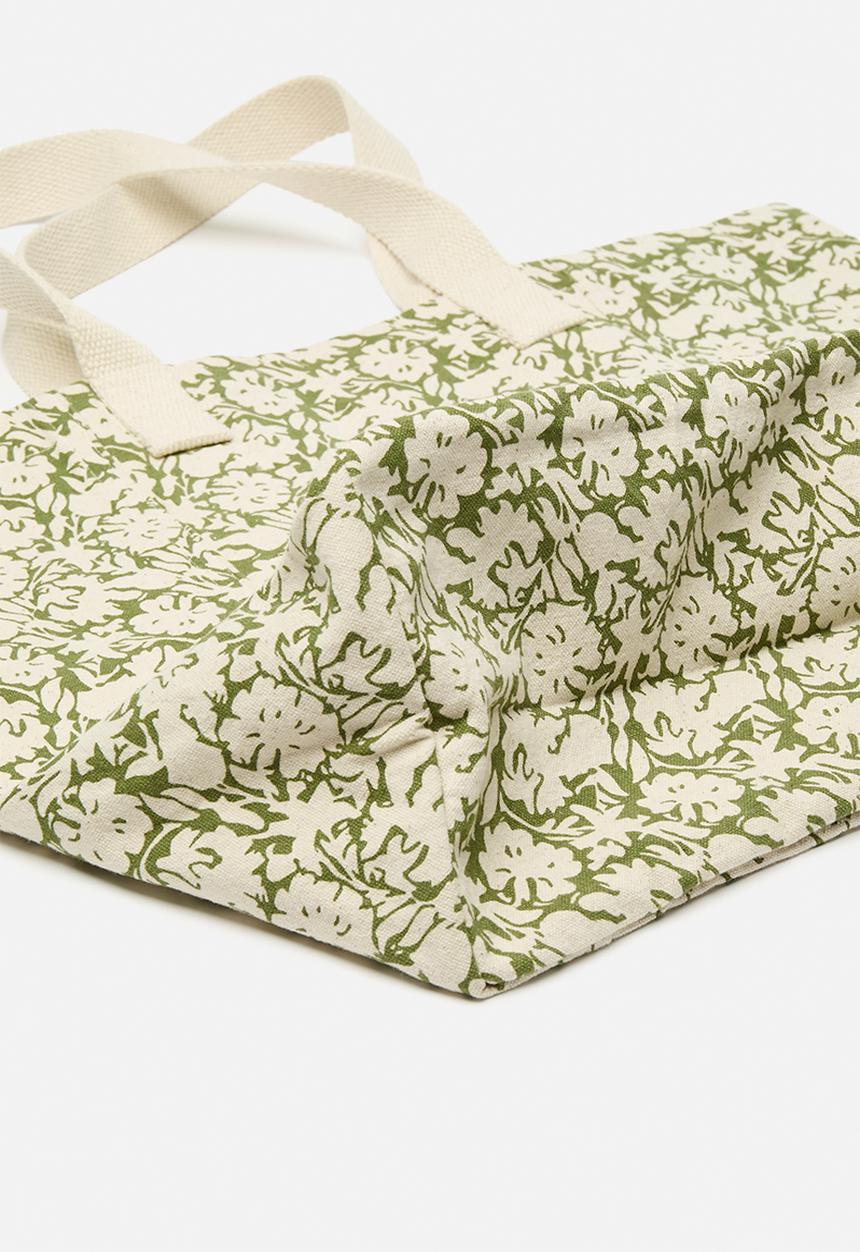 H&S - Cotton Shopper Tote - Green