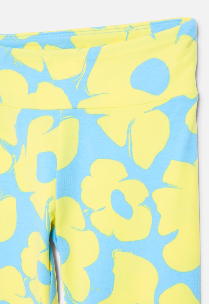 Nike - Nkg floral legging - aquarius blue