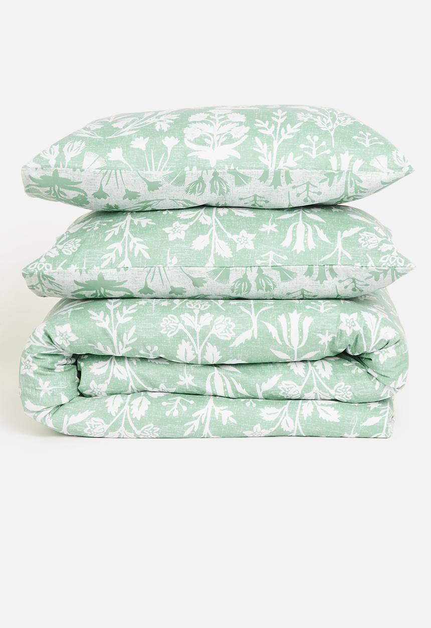 Sixth Floor - Spring Silhouette Super Soft Duvet Set - Sage