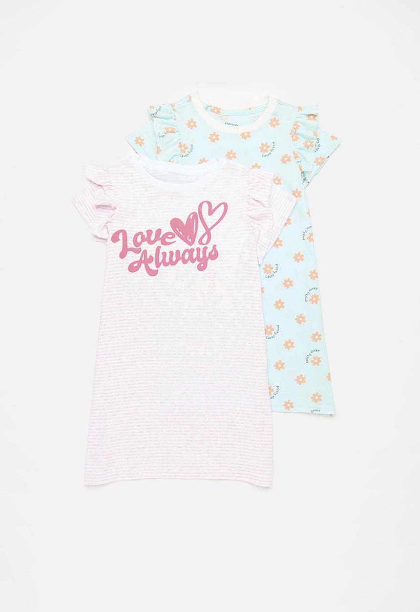 Pop Candy - 2 Pack night dress set - multi