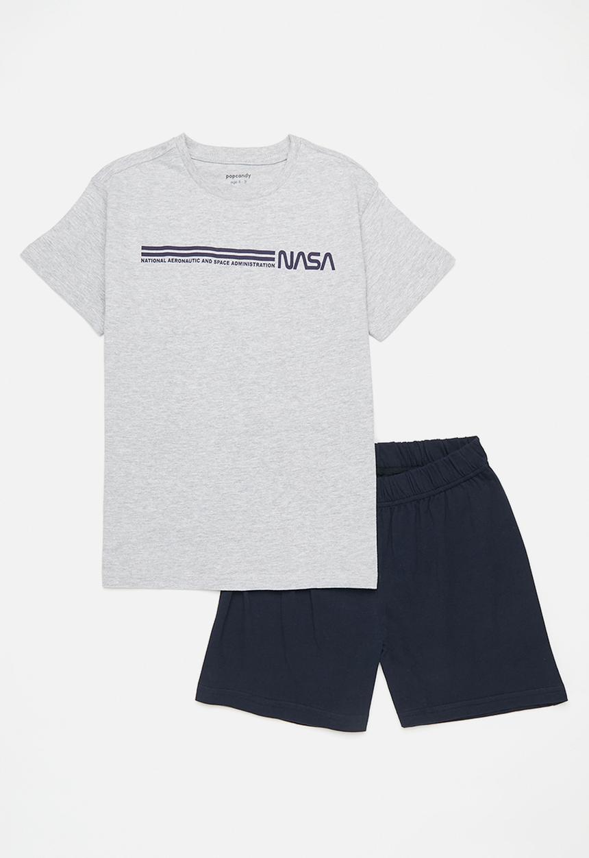 Pop Candy - Nasa pj set-set-blue & grey