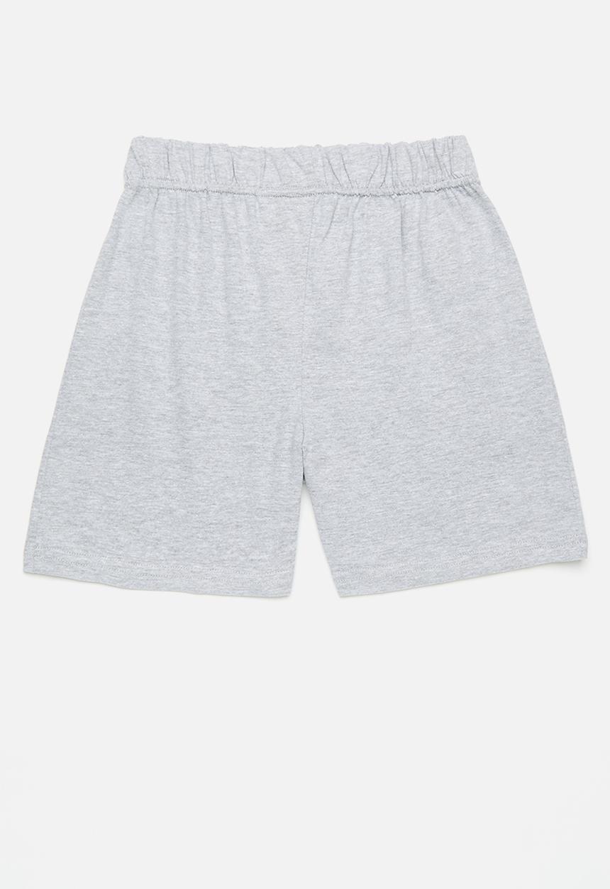 Pop Candy - 2 Pack pj short - grey & green