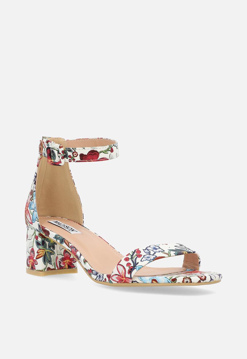 Madison® - Amira 2 block heel - white floral