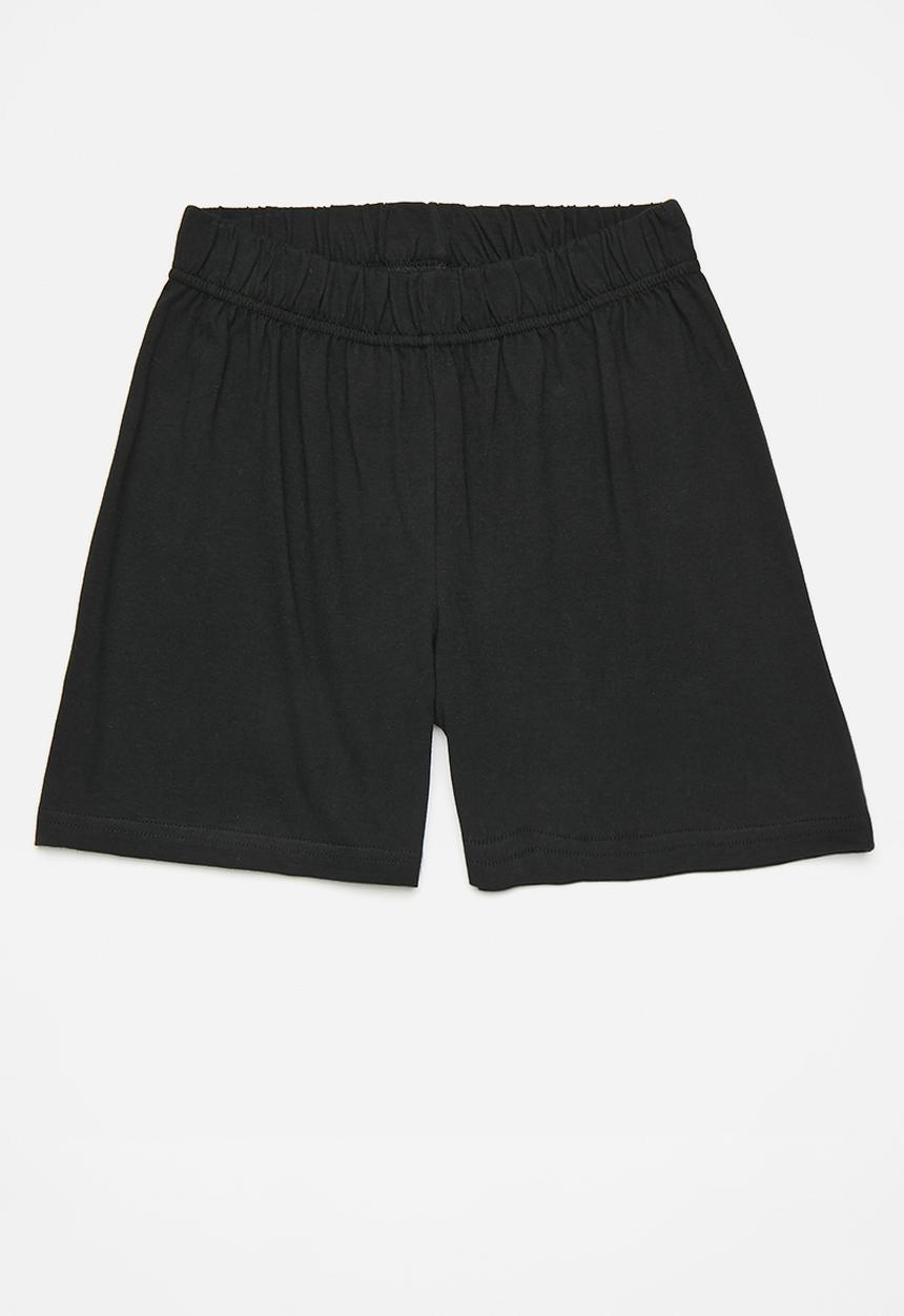Pop Candy - 2 Pack pj short - grey & black