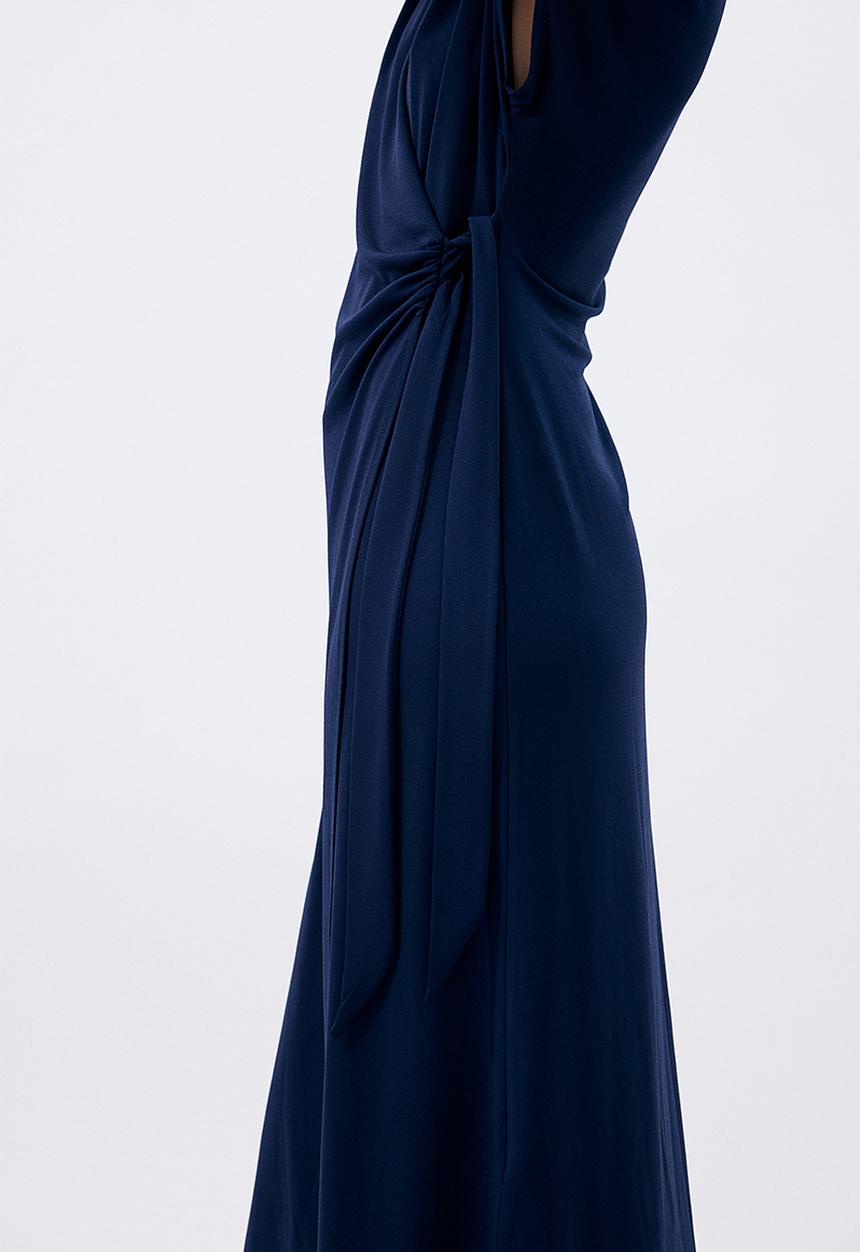 H&M - Jersey wrap dress - navy blue