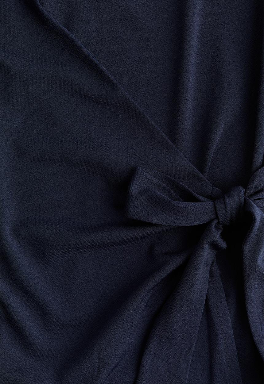 H&M - Jersey wrap dress - navy blue