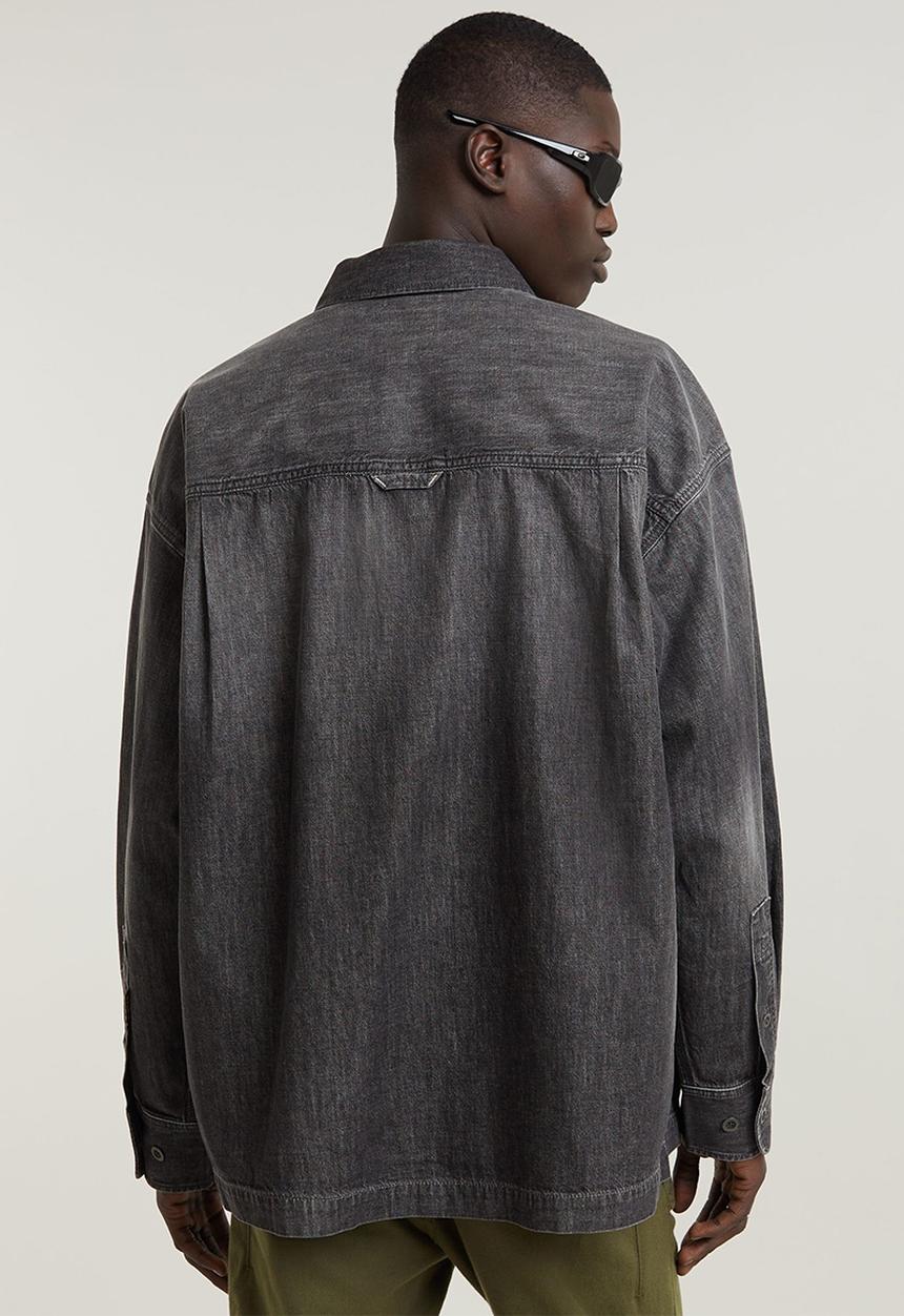 G-STAR - Boxy fit flap pocket shirt - worn in overcast sky