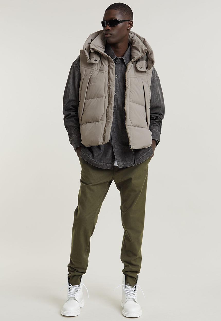 G-STAR - Boxy fit flap pocket shirt - worn in overcast sky