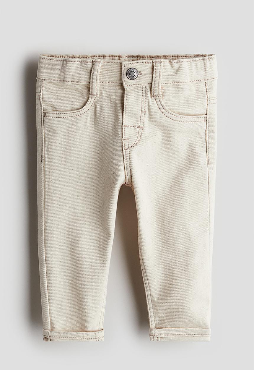 H&M - Skinny fit jeans - Light beige