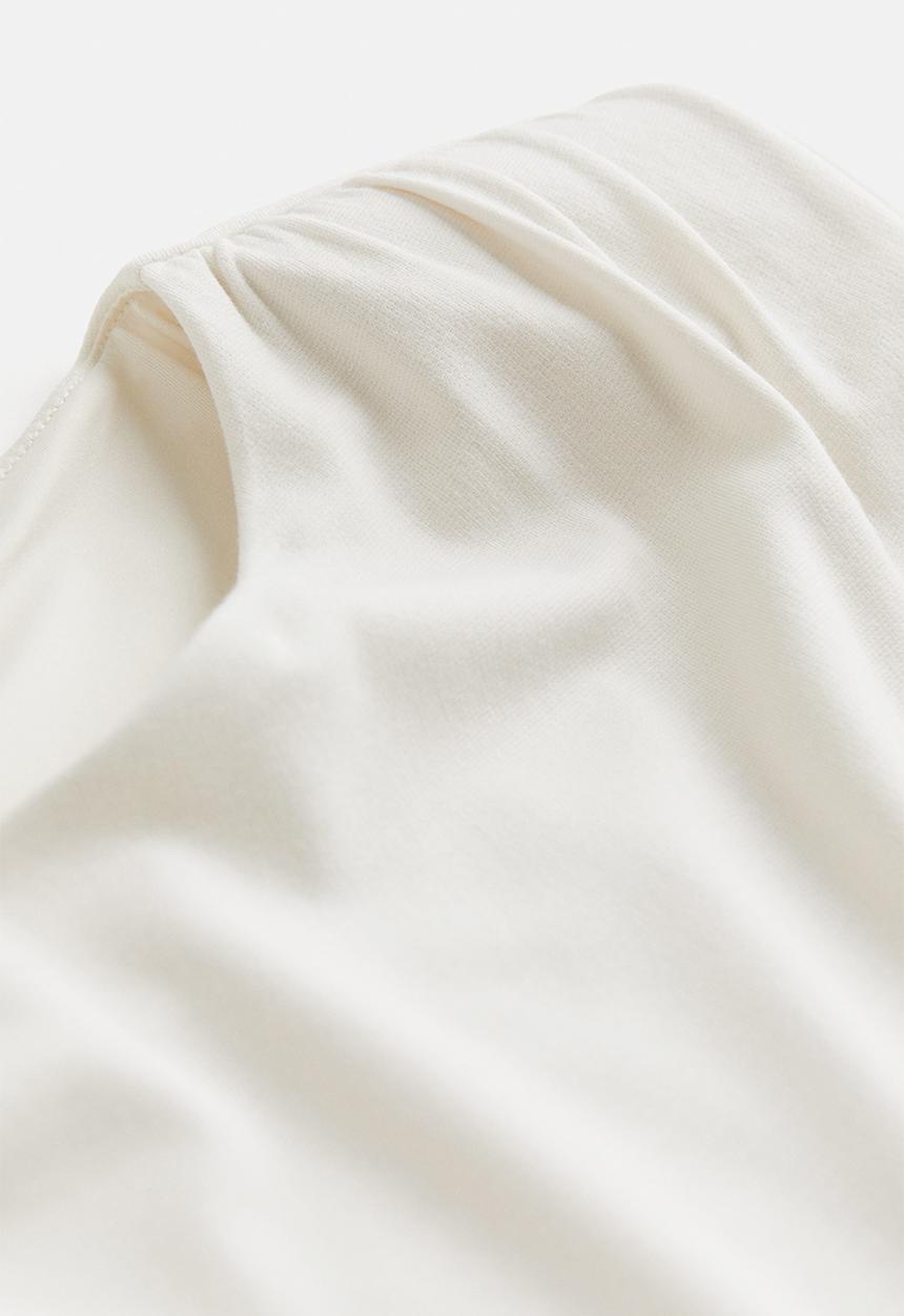 H&M - Shoulder-pad dress - cream