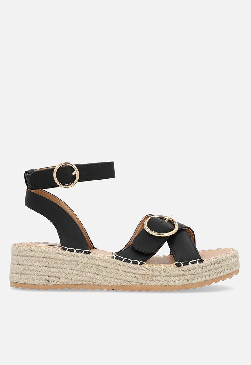 Madison® - Lilith espadrille sandal - matt black