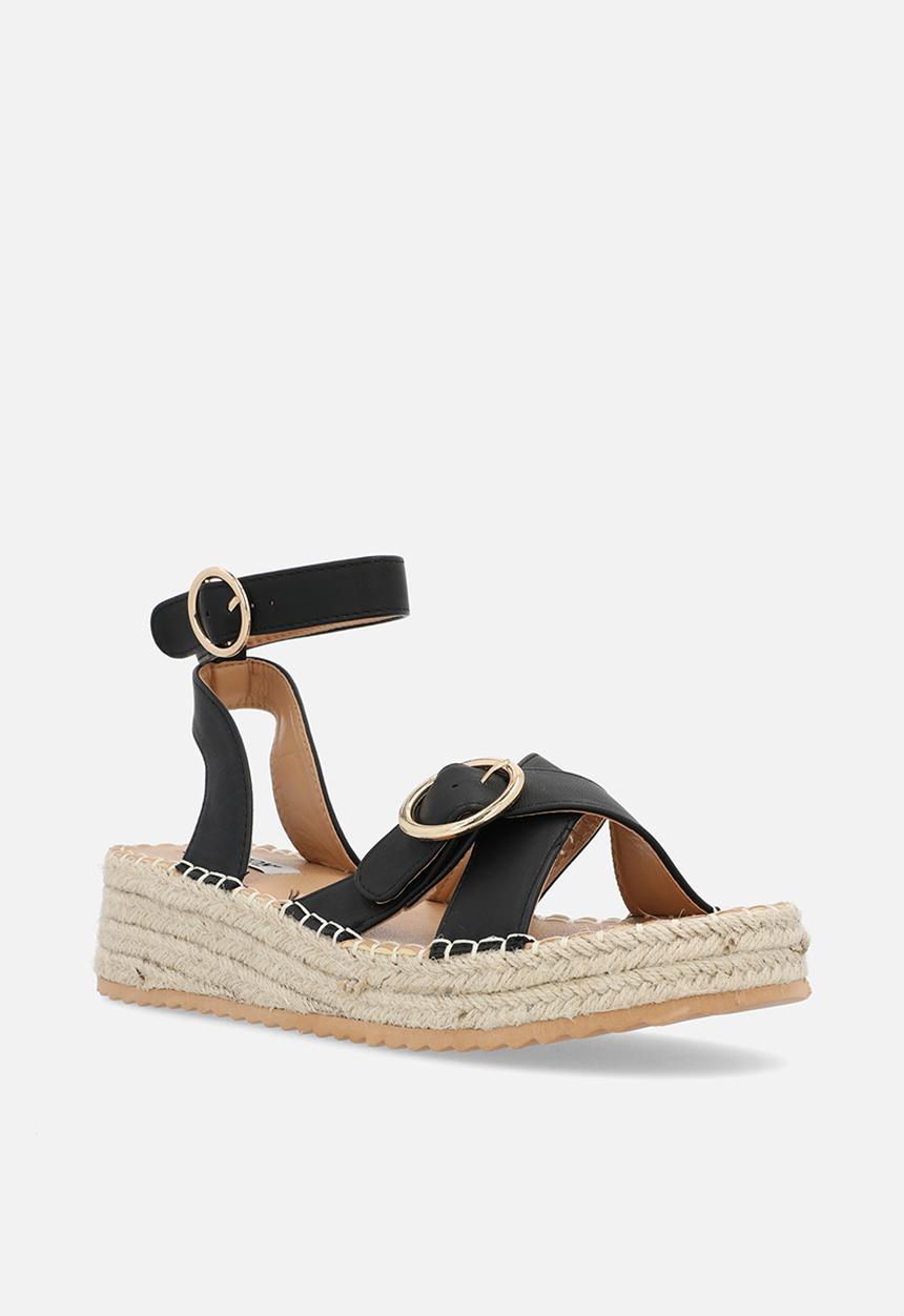 Madison® - Lilith espadrille sandal - matt black