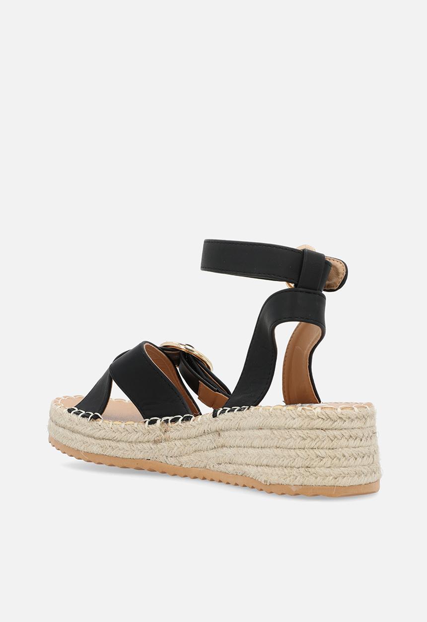 Madison® - Lilith espadrille sandal - matt black