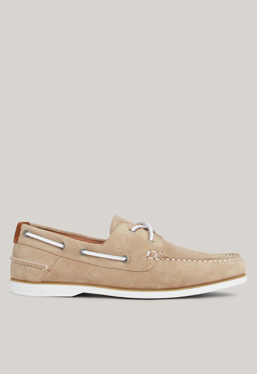 Tommy Hilfiger - TH Boat Shoe Core Suede - Beige