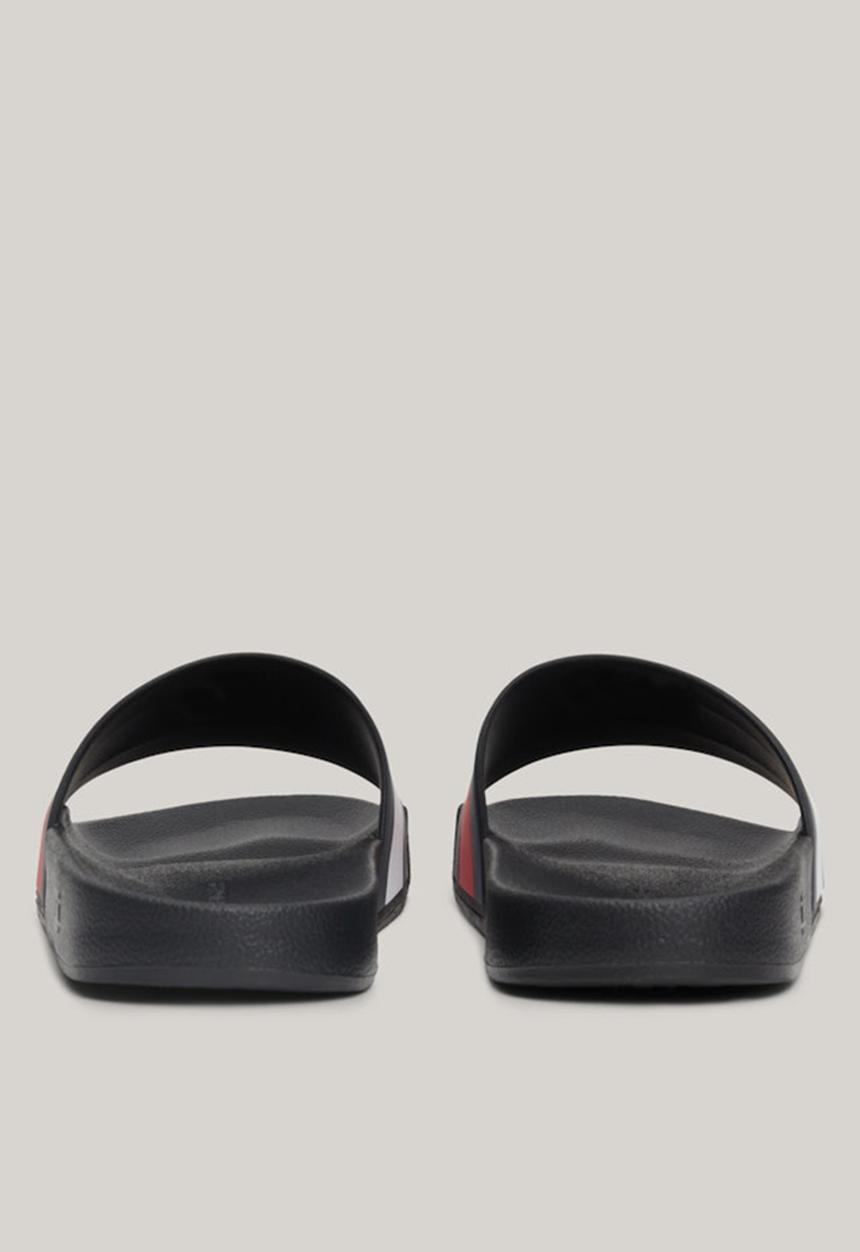 Tommy Hilfiger - Rubbber TH Flag Pool Slide - Black