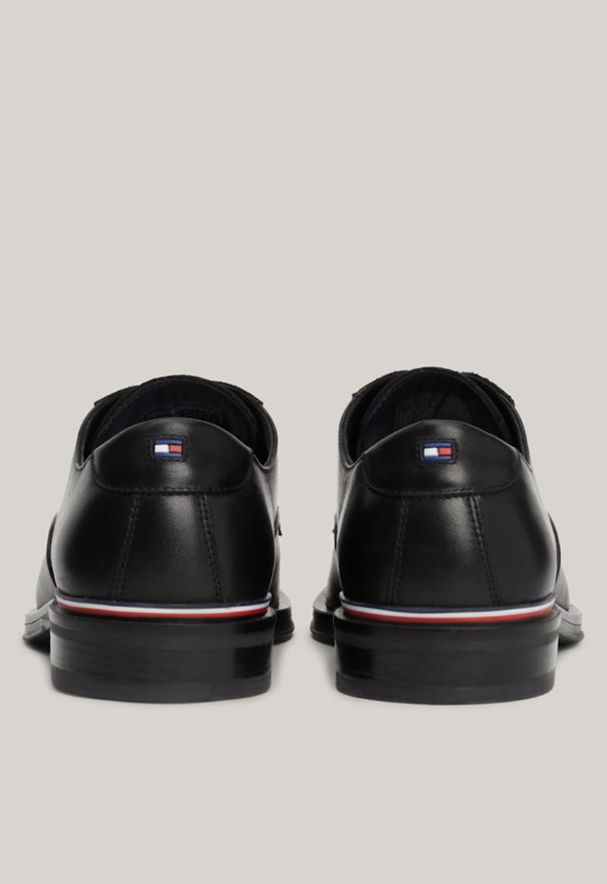 Tommy Hilfiger - Core RWB Hilfiger Leather Shoe - Black