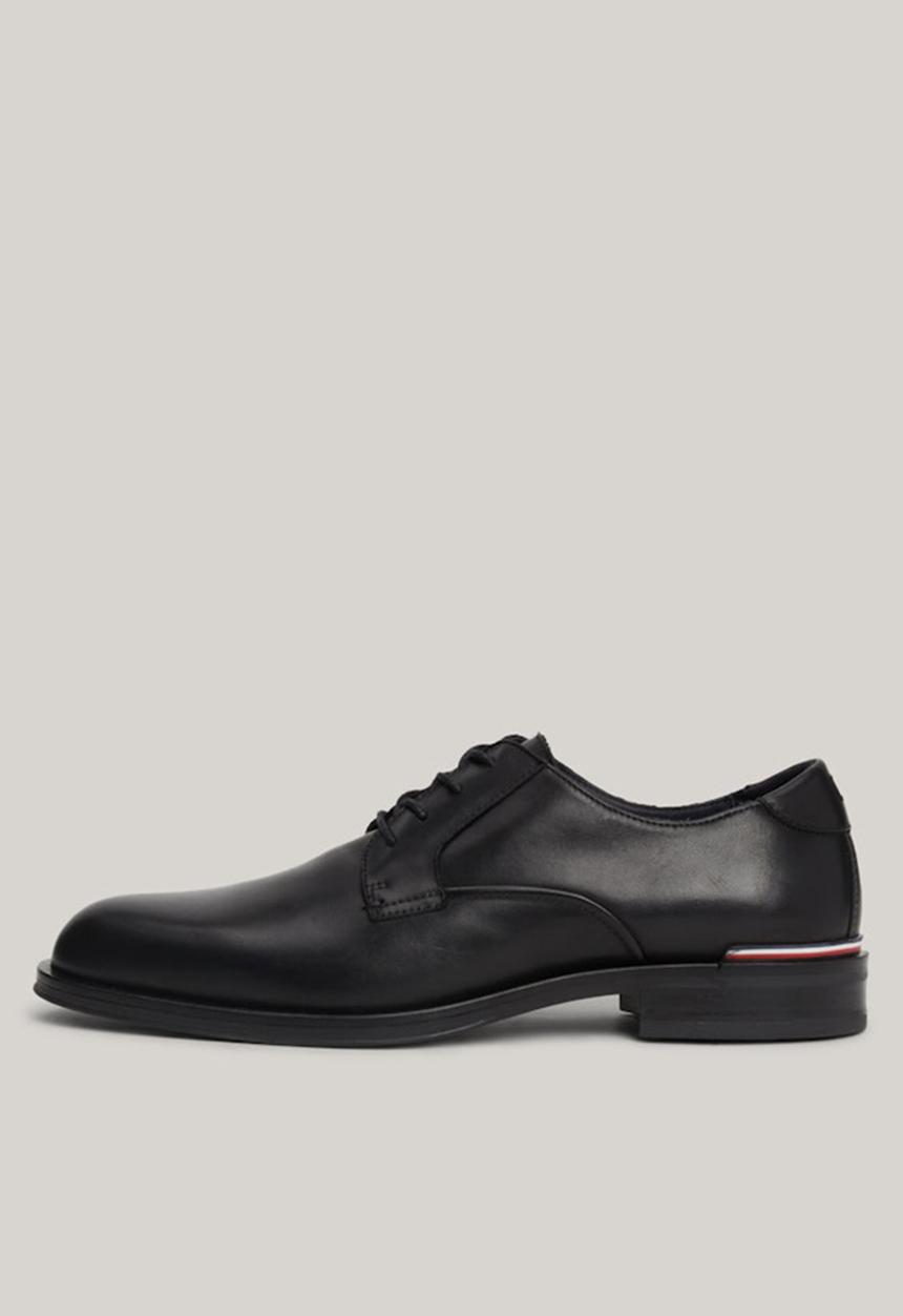 Tommy Hilfiger - Core RWB Hilfiger Leather Shoe - Black