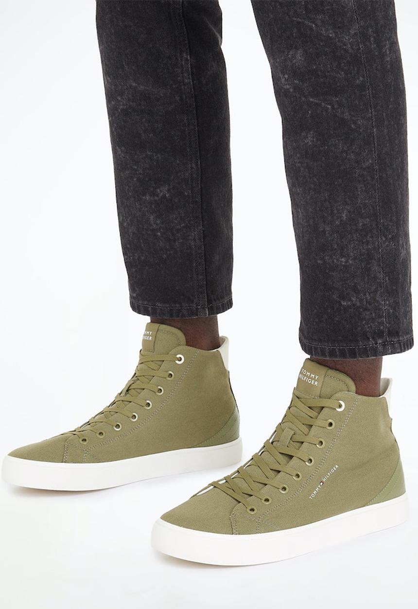 Tommy Hilfiger - TH hi vulc summer cvs - mash green 