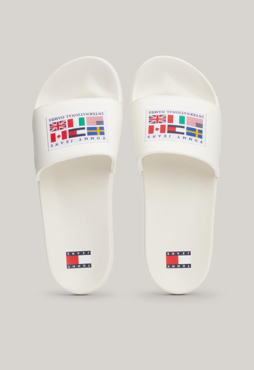 Tommy Hilfiger - TJM Archive games pool slide - ivory