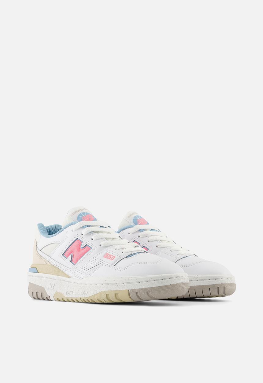 New Balance  - B550 V1 gs - White/Pink/Grey