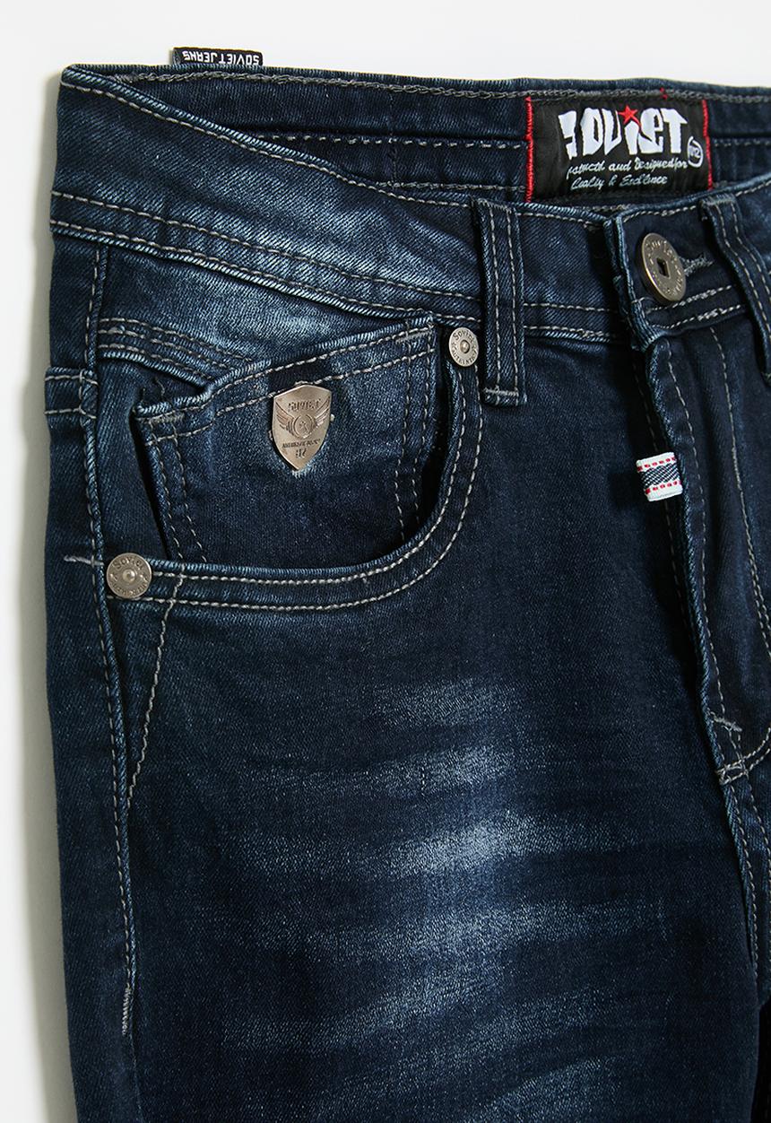SOVIET - Boys fashion skinny denim - double dip