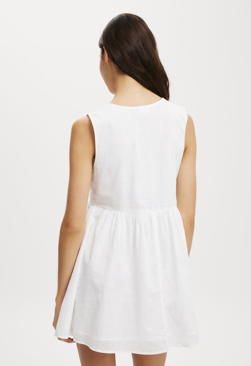 Cotton On - Casey Cutwork Mini Dress - White