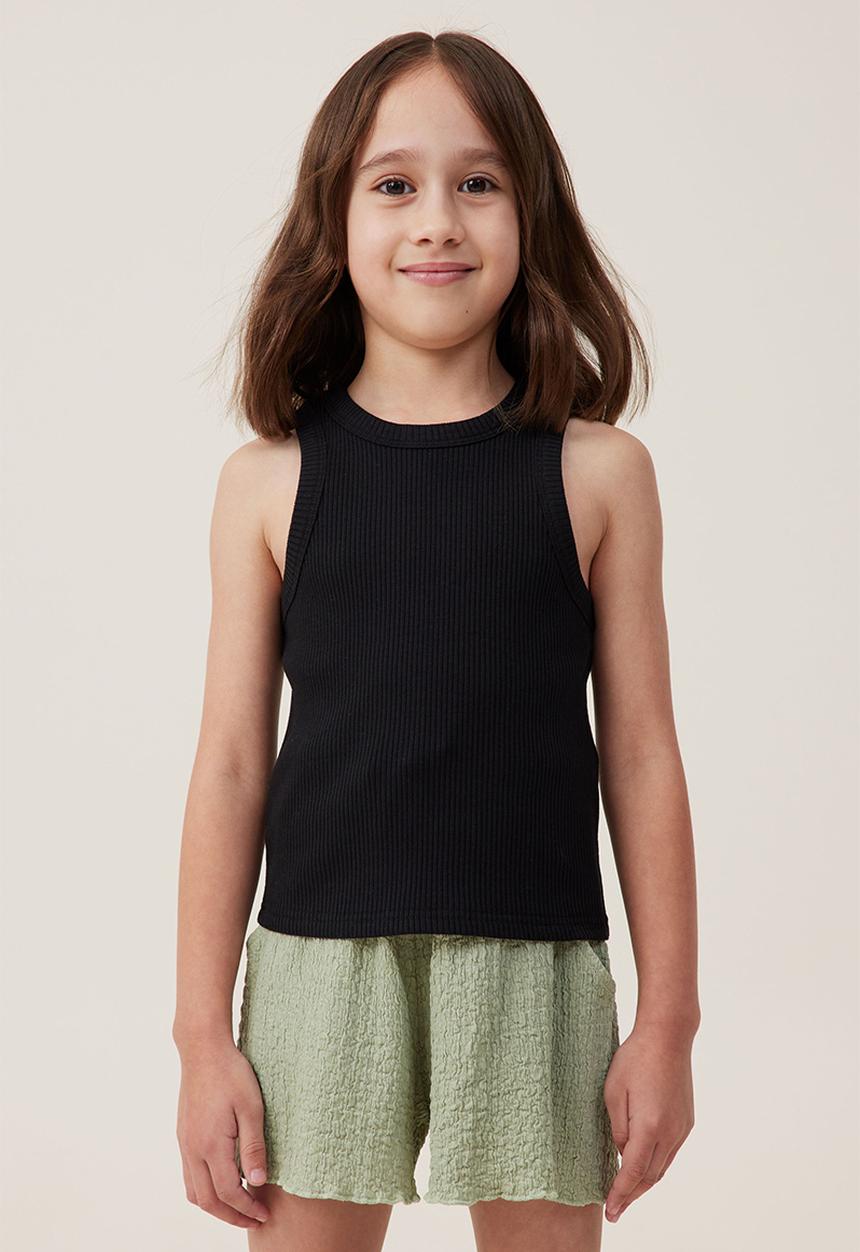 Cotton On - Eleanor tank - black rib