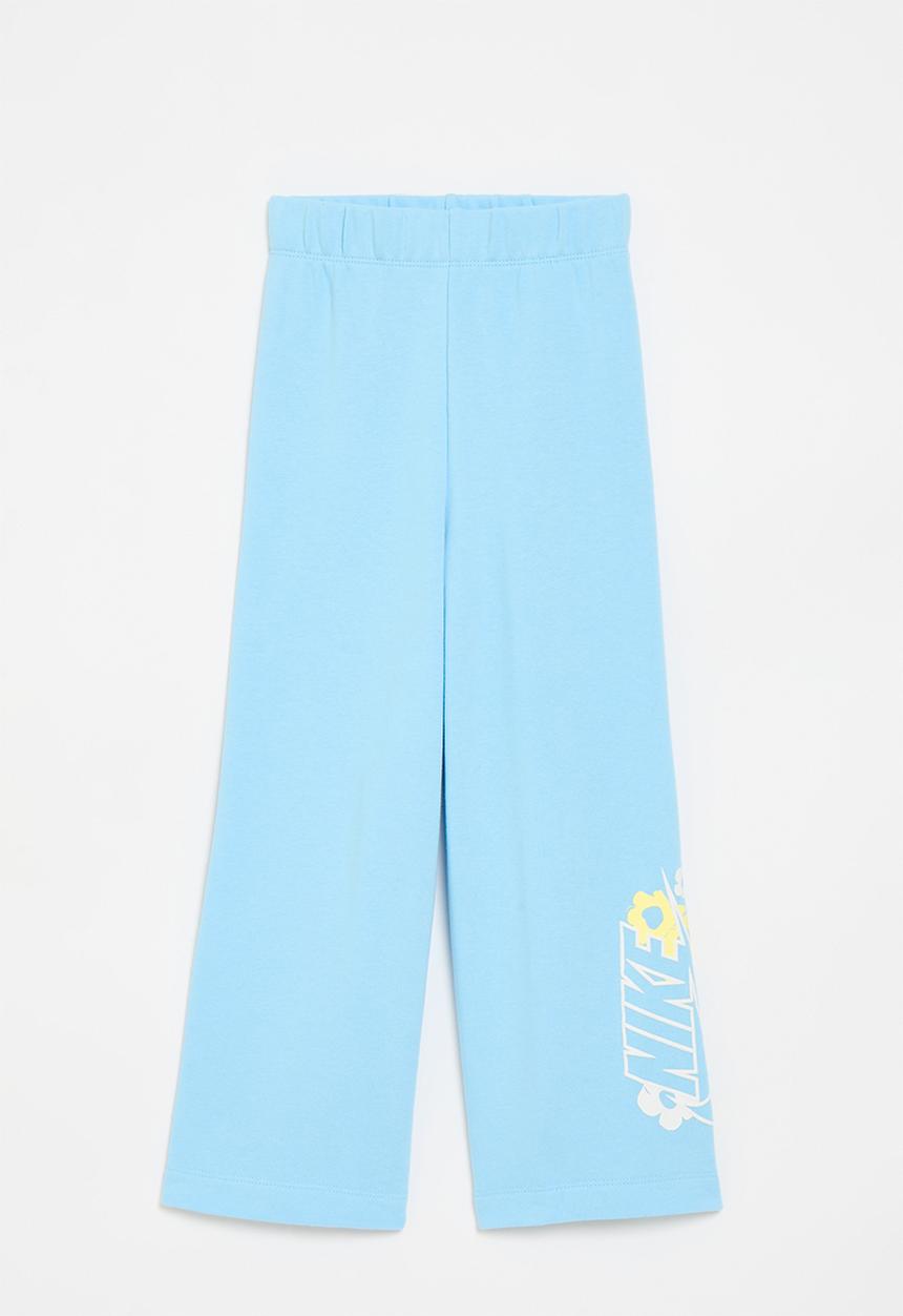 Nike - Nkg floral ft wide leg pant - aquarius blue
