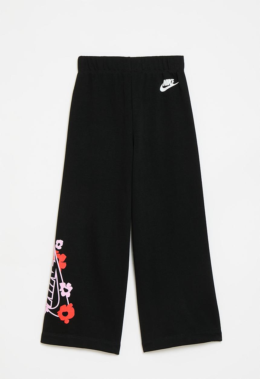 Nike - Nkg floral ft wide leg pant - black