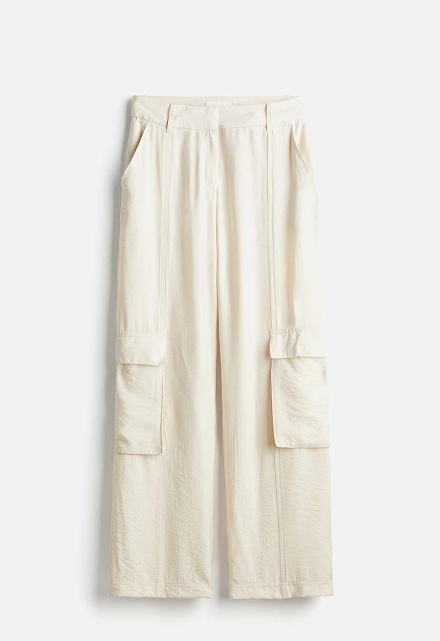 H&M - Utility trousers - light beige