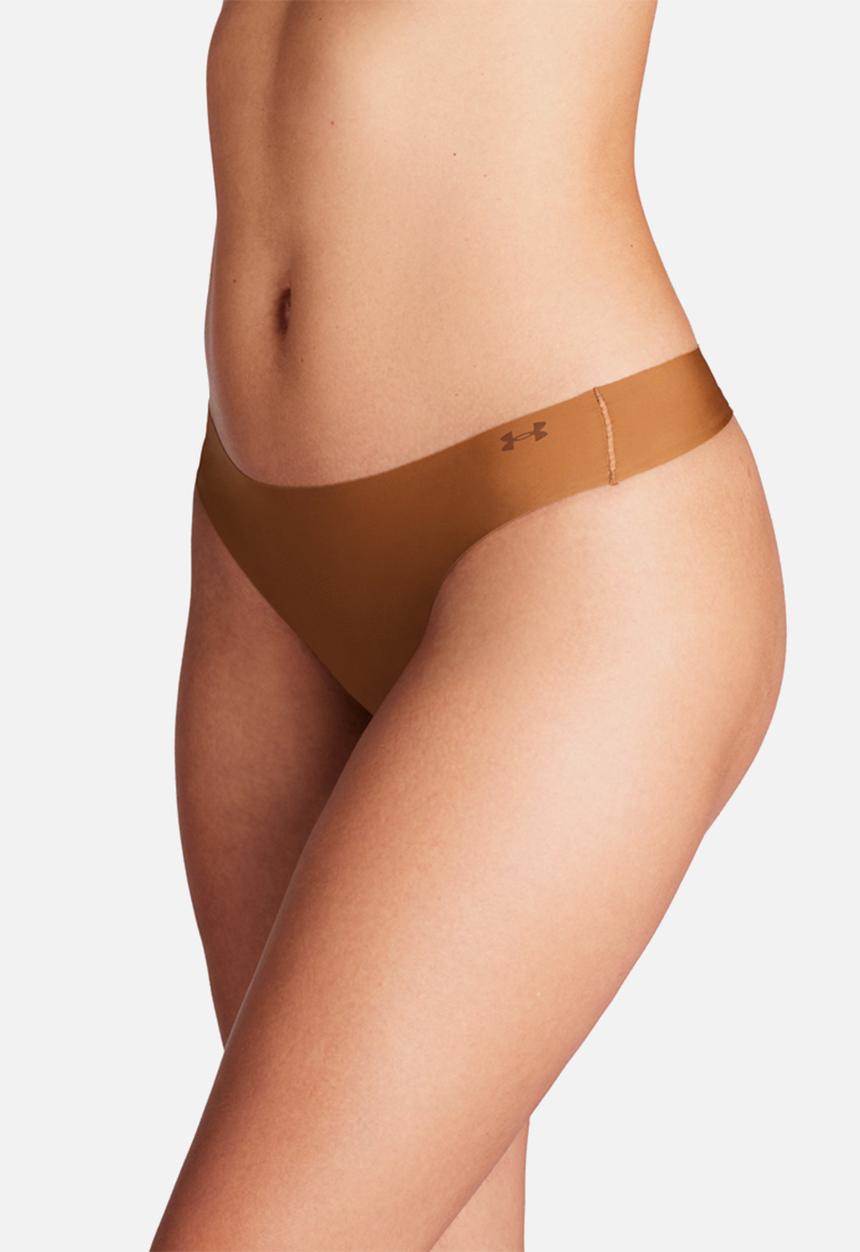 Under Armour - Ua Pure Stretch No Show 3 Pack Thong - Hue