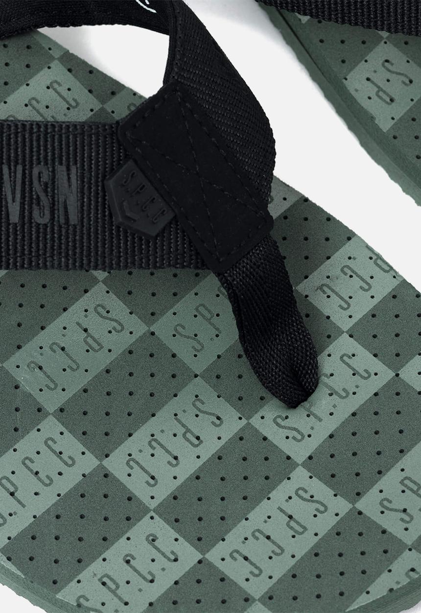 S.P.C.C - Lauder flip flops  - dark fatigue