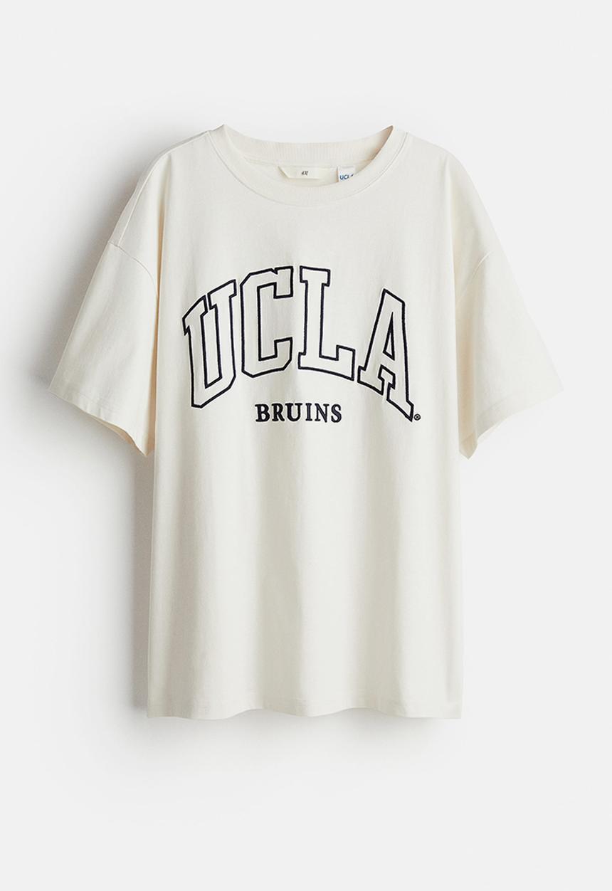 H&M - Oversized printed t-shirt - white