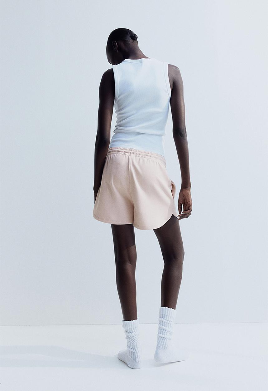H&M - Sweatshirt shorts - powder pink