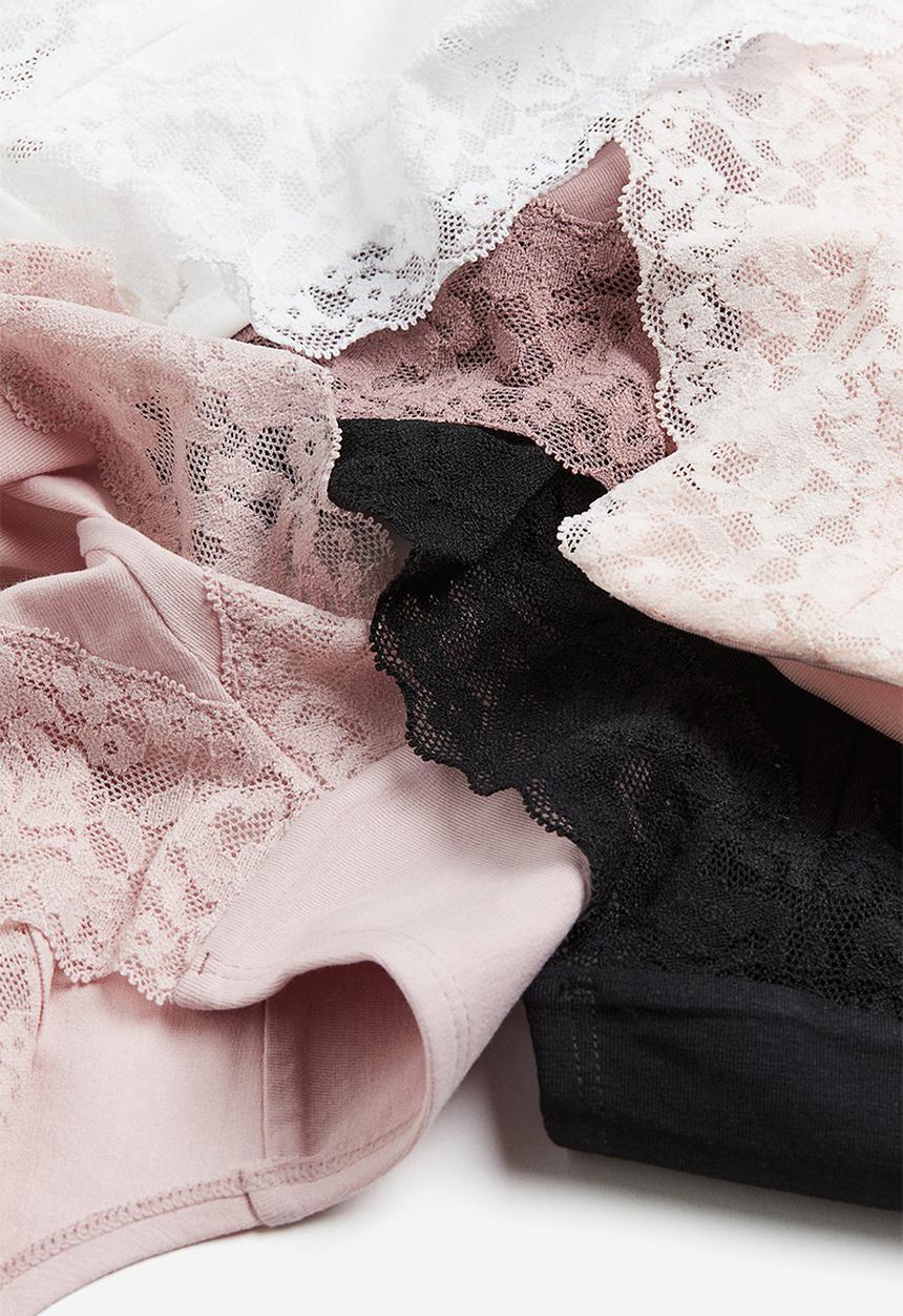 H&M - 5 Pack hipster briefs - light pink/old rose
