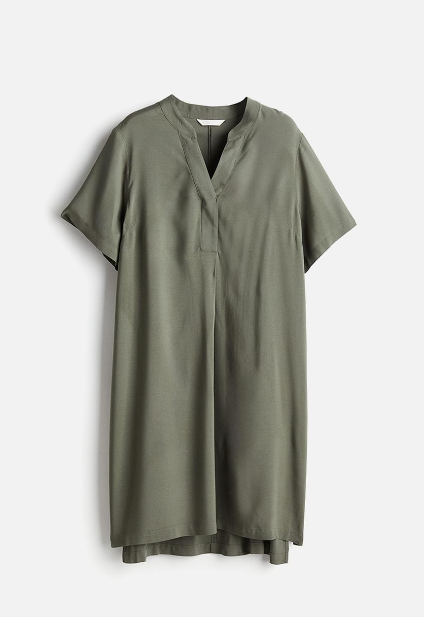 H&M - Viscose tunic dress - green