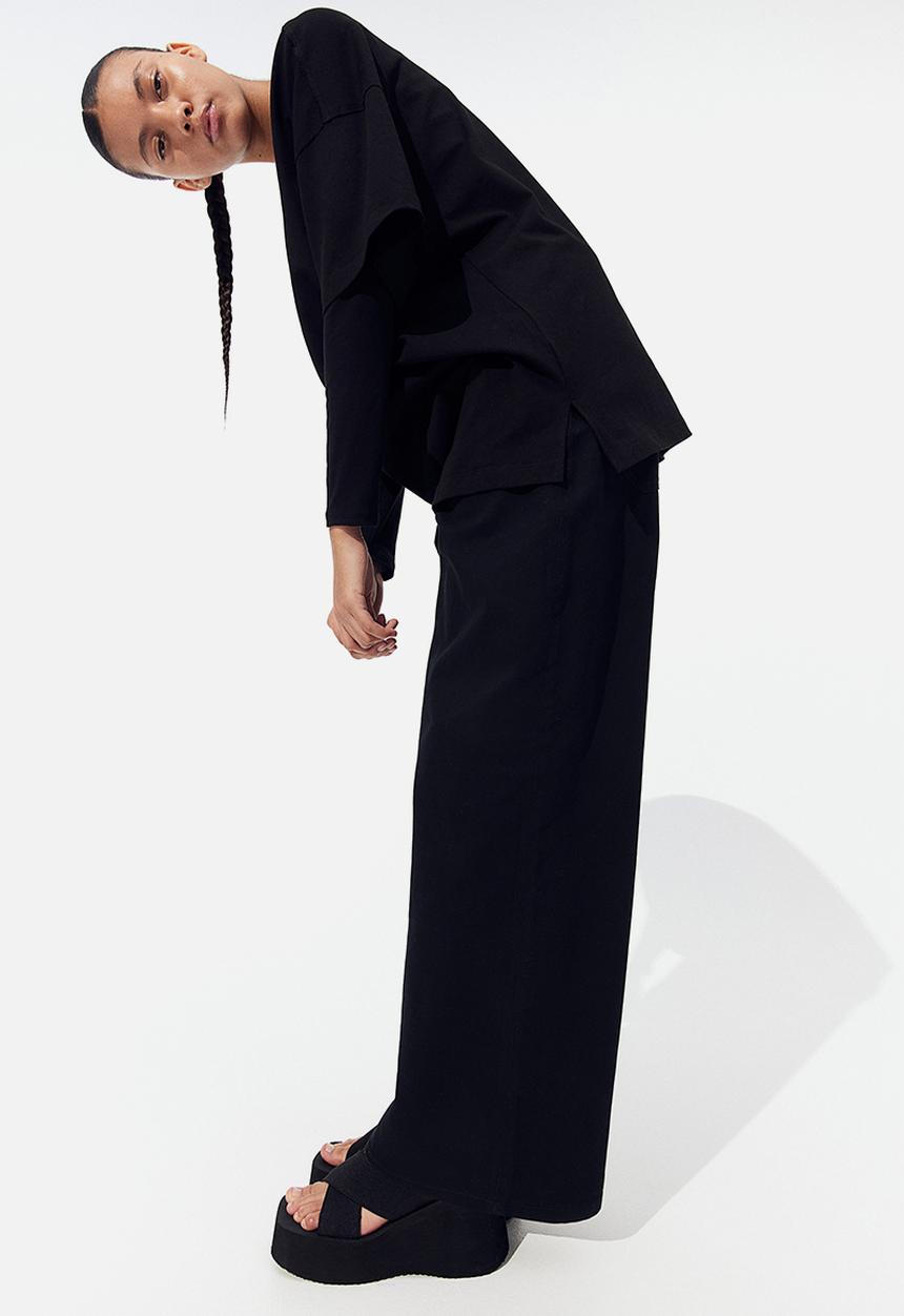 H&M - Oversized printed T-shirt - black ice spice