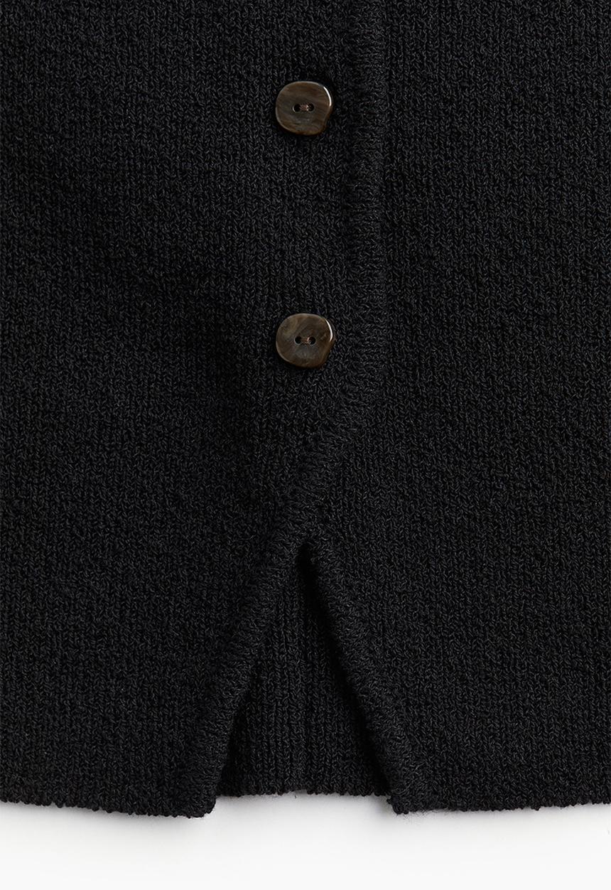 H&M - Knitted tube top - black