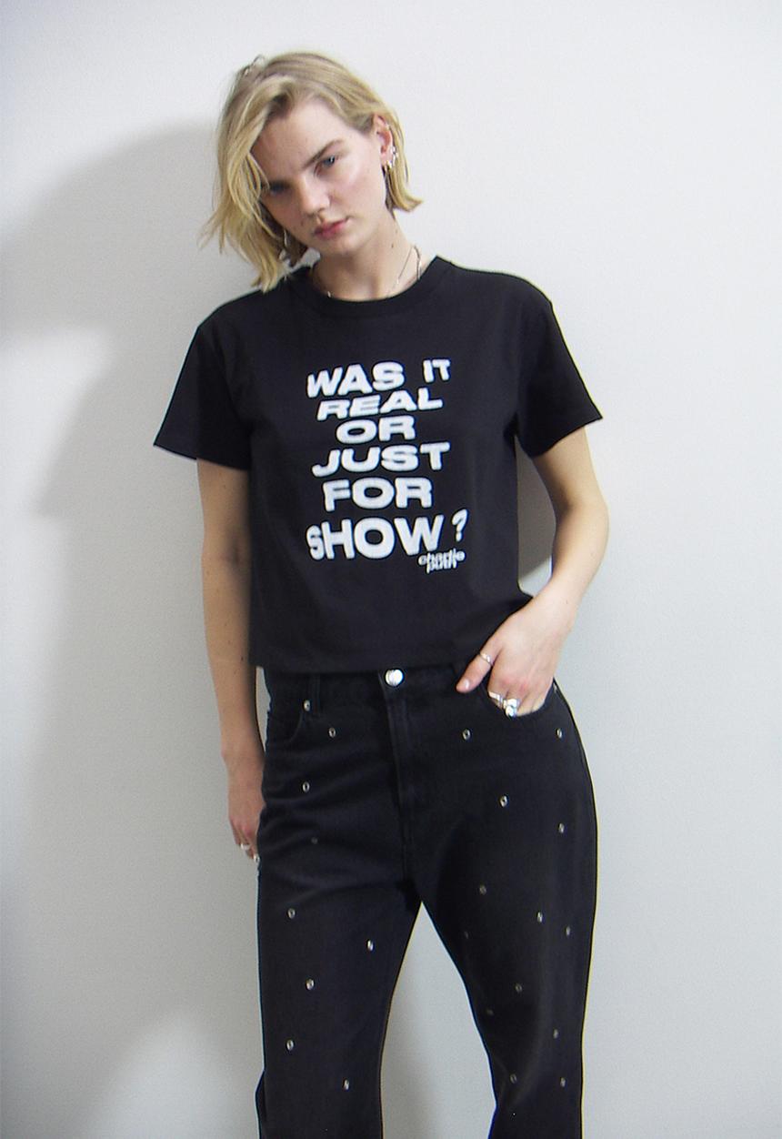 H&M - Printed T-shirt - black