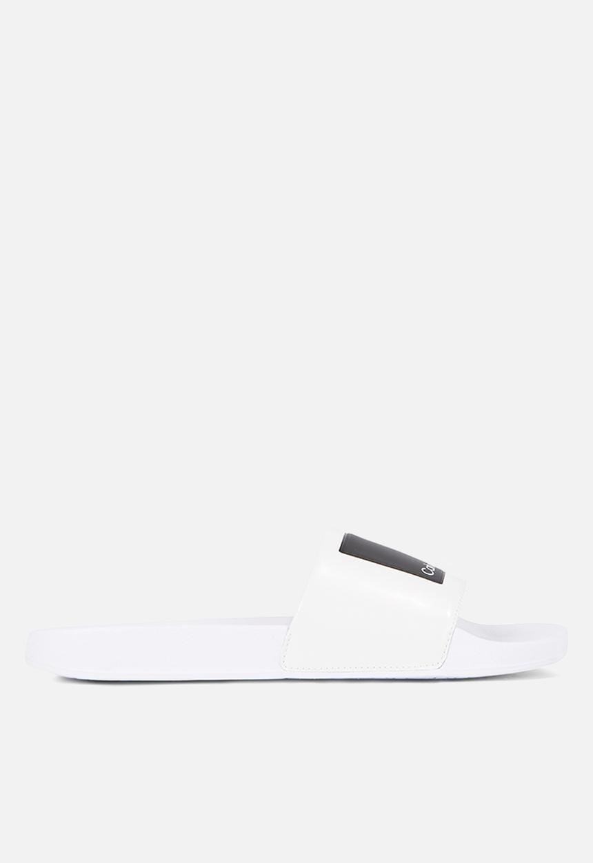 Calvin Klein - Pool slide hf logo - white 