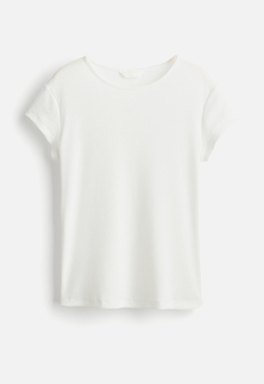 H&M - Fitted t-shirt - white