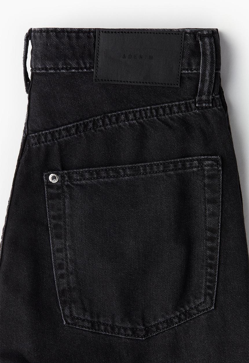 H&M - Wide ultra high jeans - black