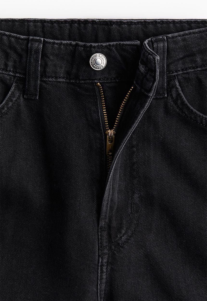 H&M - Wide ultra high jeans - black