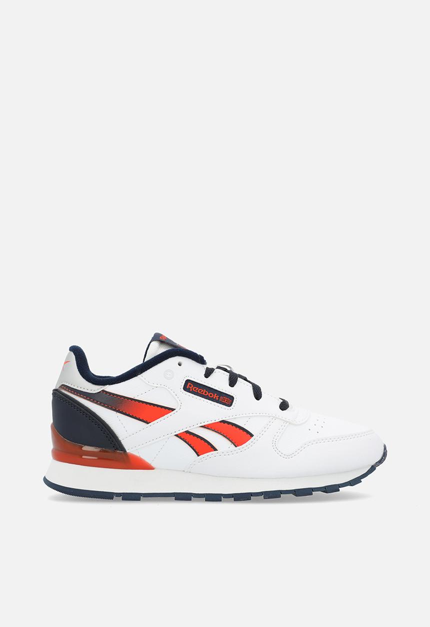Reebok - Cl Leather Step N Flash Elastic Lace - White/Vectornavy/Pumporange