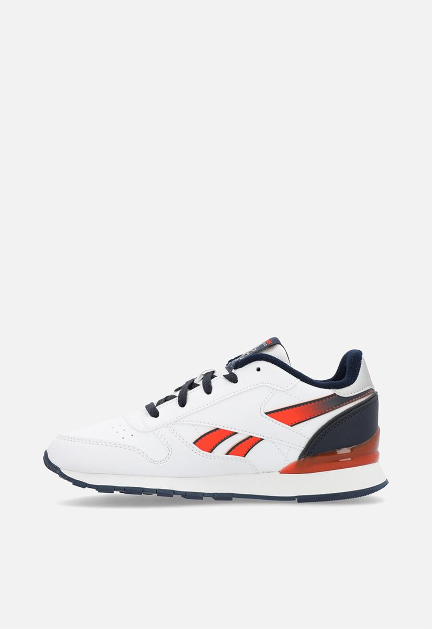 Reebok - Cl Leather Step N Flash Elastic Lace - White/Vectornavy/Pumporange