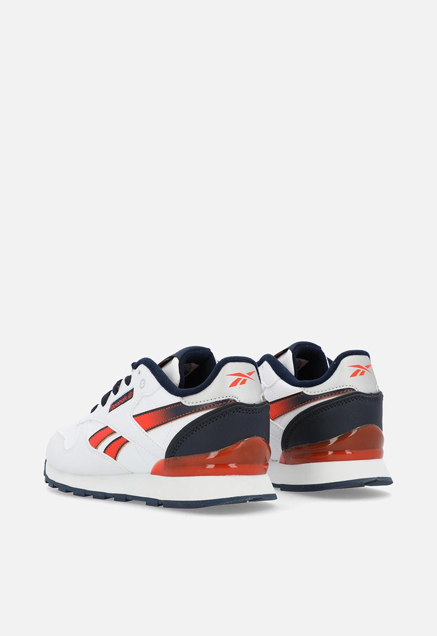Reebok - Cl Leather Step N Flash Elastic Lace - White/Vectornavy/Pumporange