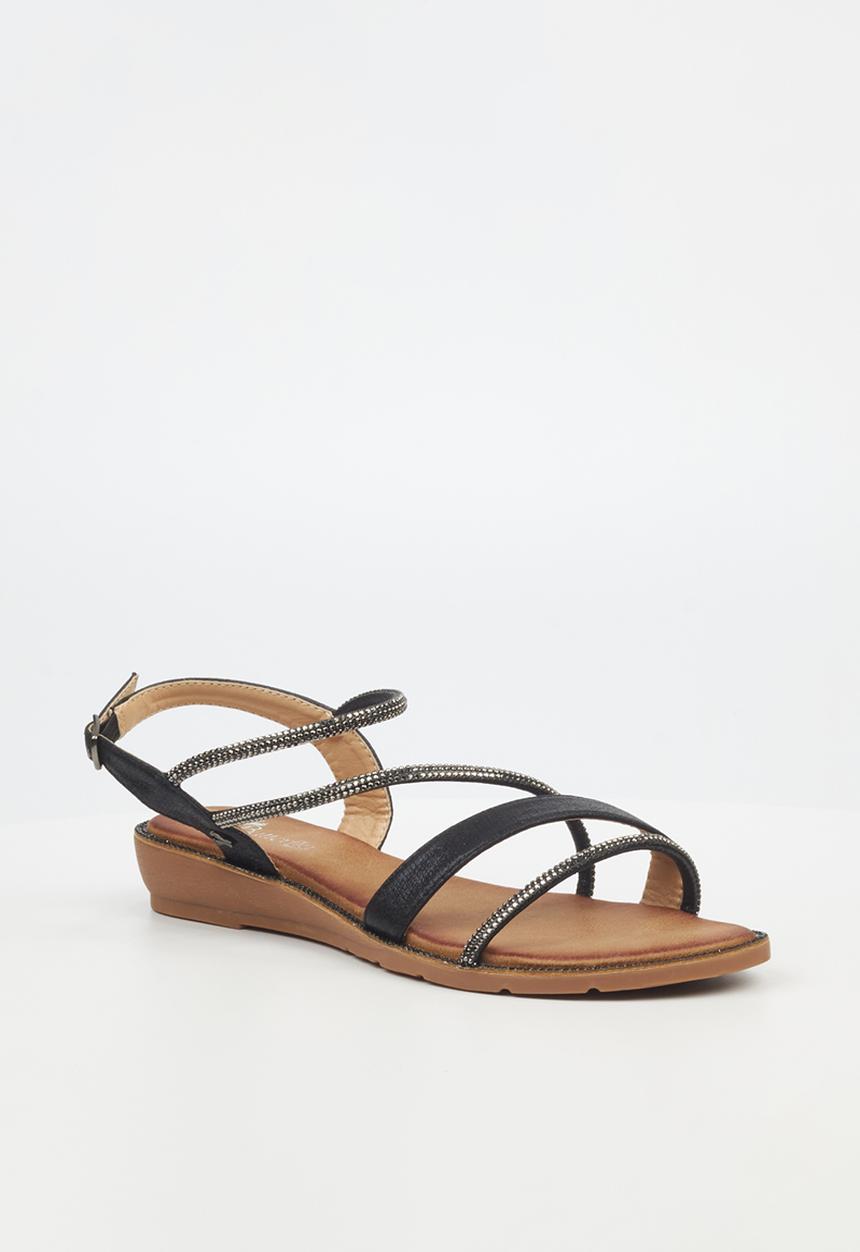 Butterfly Feet - Iva 2 embellished - black