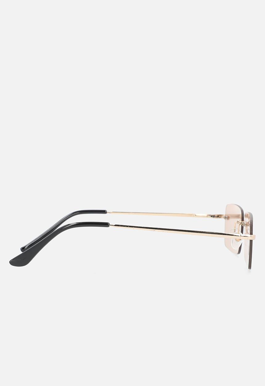 Superbalist - Taylor rectangle sunglasses - gold