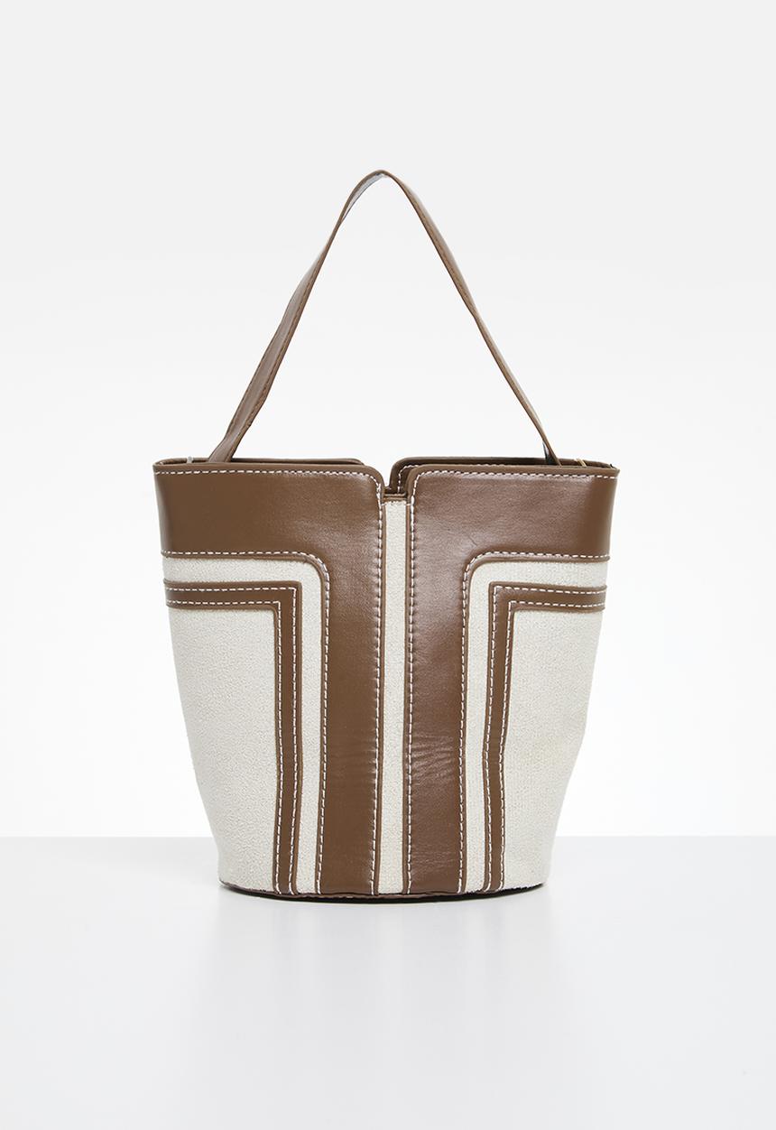 Superbalist - Drew bucket bag - natural & brown